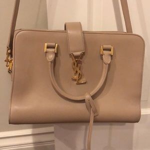 Yves Saint Laurent Leather Bag in nude